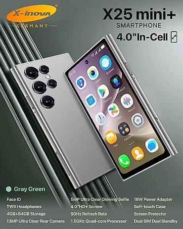 hd recorder: Kateqoriya: Telefonlar Brend: X-Inova Model: X25 Mini+ Grey — 1