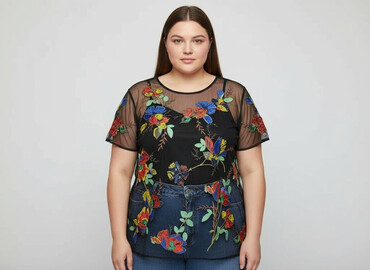 bluzki z dłuższym tyłem allegro: Next, Women's blouse, size 3XL