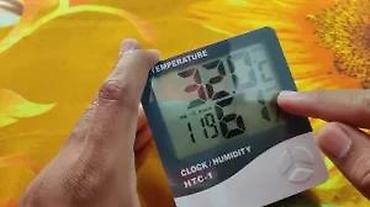 priboj: DIGITALNI SAT TERMOMETAR I MERAC VLAZNOSTI VAZDUHA NOV 3 U 1 | Cene — 9