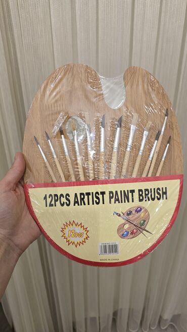 qumlu boya: 12 ədəd Rəssam Fırçası Dəsti - 12PCS ARTIST PAINT BRUSH - Müxtəlif