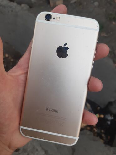 сотовые телефоны бишкек цены: IPhone 6, Б/у, 16 ГБ, Золотой, Зарядное устройство, 94 %