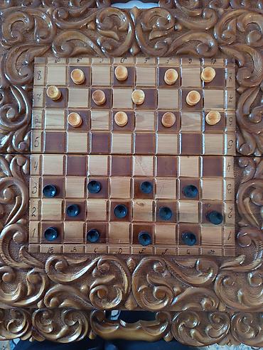 Шахматы: Продаю эксклюзивный набор 3-в-1: шахматы, шашки и нарды (ручная — 6