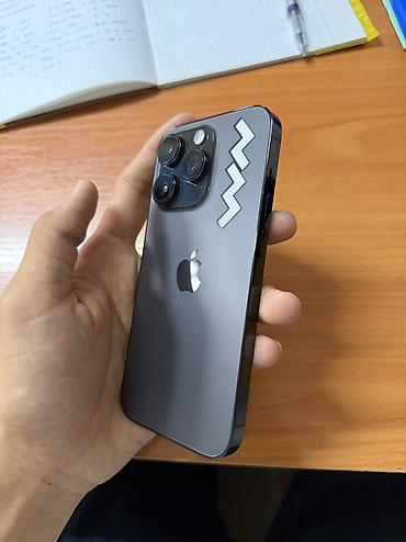 скупка компьютеров бу бишкек: IPhone 14 Pro, Б/у, 256 ГБ, Black Titanium, Защитное стекло, Чехол, 93 % — 2