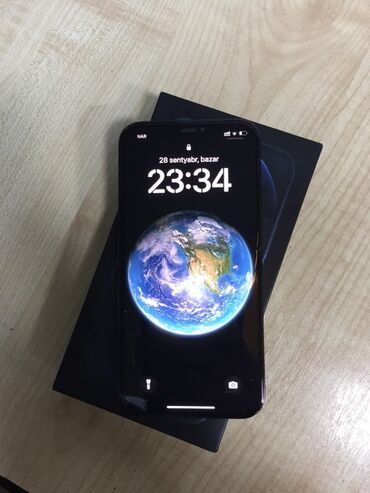 12 ayfon: IPhone 12 Pro, 128 GB, Pacific Blue, Sənədlərlə