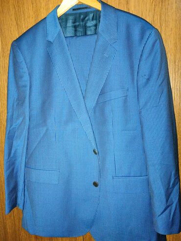 Köynəklər: Kostyum, Demisezon, Sarar, 6XL (EU 52), rəng - Göy