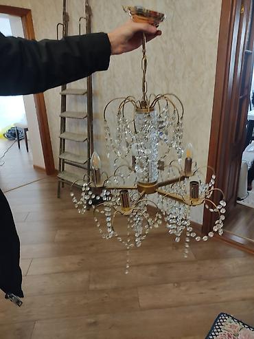 İşıqlandırma: Çılçıraq, 5 lampa, Metal — 1