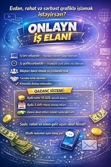 zaprafqa operator isi: Çağrı mərkəzi operatoru tələb olunur, İstənilən yaş, Təcrübəsiz, Ayda 2 dəfə ödəniş — 1