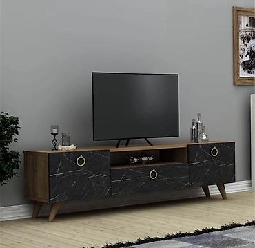 TV altlığı: Məhsul: TV stendi və divar modullu media dəsti Təsvir: - Müasir — 4