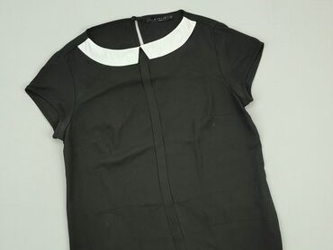 czarne bluzki z tiulowymi rękawami: Bluzka Damska, Mohito, XS, stan - Bardzo dobry