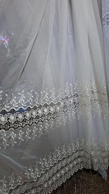 Zavese i draperije: Zavese od tila sa bogatim vezom - Materijal: proziran til (mrežasta — 14