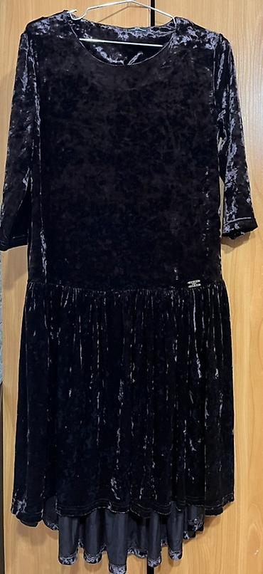 Повседневное платье, Длинная модель, Велюр, XL, 2XL at lalafo.kg Повседневное платье, Длинная модель, Велюр, XL, 2XL