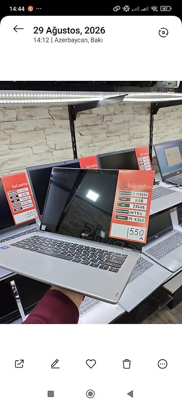 acer i5: Acer 14" çevrilə bilən noutbuk (x360) - Prosessor: Intel Core — 5