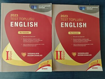 Ingilis dili test toplusu 1 və 2 hissələri biri 5, ikisi birdən 8