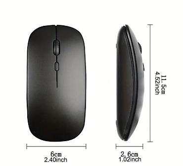 Техника и электроника: 1. Bluetooth mouse, blutuz siçan, mavi və qara rəngdə incə mouse — 3
