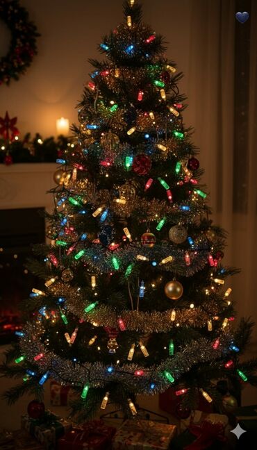 Yeni il ağacları: LED işıqlı Yeni il ağacı – payetli bəzəklərlə - Realistik iynəyarpaq — 17