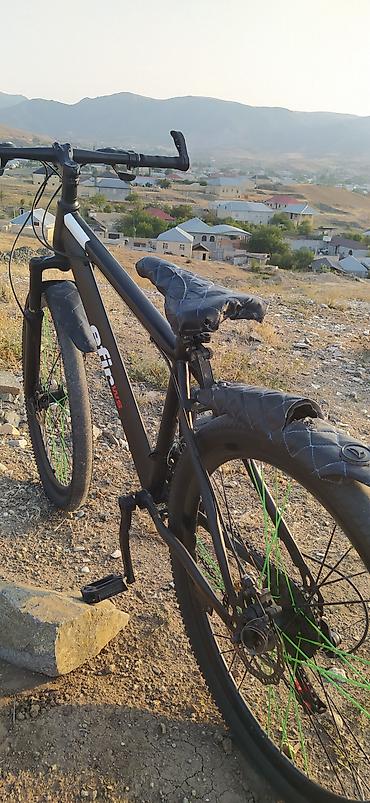 Велосипеды: Velosiped – Efir WS, dağ/şosse tipli hibrid - Rəng: mat qara, yaşıl — 3