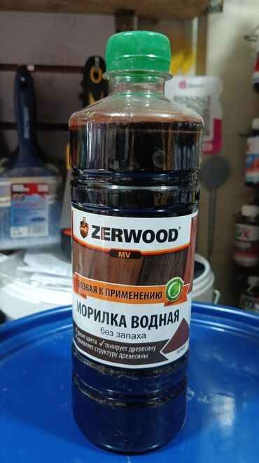 чемеричная вода: Водная морилка ZERWOOD MV в пластиковой бутылке с зеленой крышкой