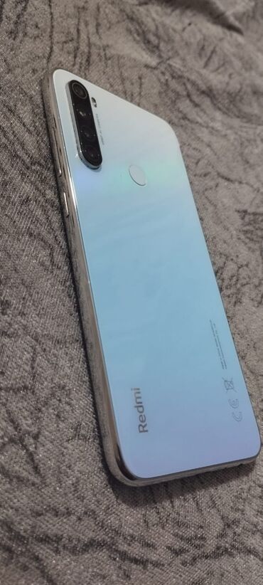 xiaomi mi5: Xiaomi Redmi Note 8, 64 ГБ, цвет - Голубой, 
 Сенсорный, Отпечаток пальца, Беспроводная зарядка