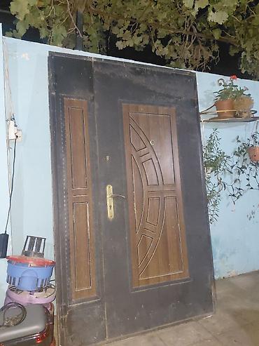 plastic qapi: Dəmir giriş qapısı – dekorativ taxta panellərlə - Material: sağlam — 1