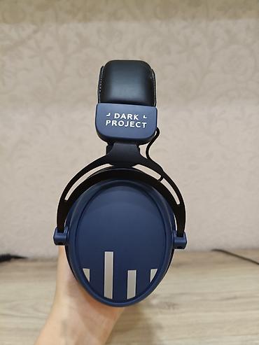 Наушники: Игровые наушники Dark Project (полноразмерные, закрытого типа), синие — 2