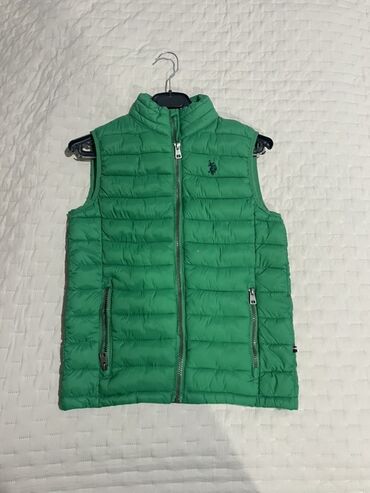 детский спортивный костюм из плащевки: U.S. Polo Assn. uşaqlar üçün yüngül şişme jilet - Rəng: parlaq yaşıl