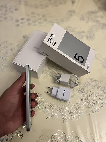 data modem sim card: Oppo A5, 128 GB, rəng - Gümüşü, Barmaq izi, İki sim kartlı, Face ID — 2