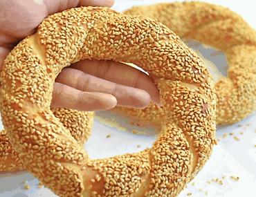 зол: Симит с кунжутом (турецкие баранки) - Классическая круглая — 1