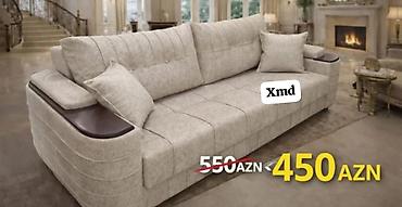 kreditle divanlar: - Yumşaq bej rəngli, geniş oturacaqlı 3 nəfərlik divan - Rahat bel — 1