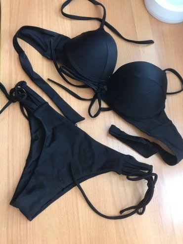 Crni-bikini - Srbija: Crni kupaci kostim bikini novo M vel