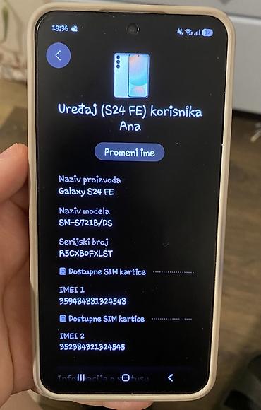 fg electronics model fj 130: ‼️na prodaju‼️ samsung galaksi s24fe 8gb+256gb bh100% cena: 30.000 din — 2