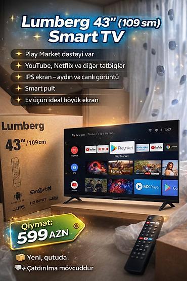 televizor 109 cm: 109 ekran,Yenidir 450 m
Əlaqə nömrəsi 0555832006 — 1
