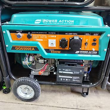 Генераторы: Бензиновый генератор Power Action GG6500EA - Тип: однофазный — 1