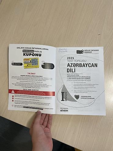 Testlər: Azərbaycan dili Testlər 11-ci sinif, DİM, 1-ci hissə — 2