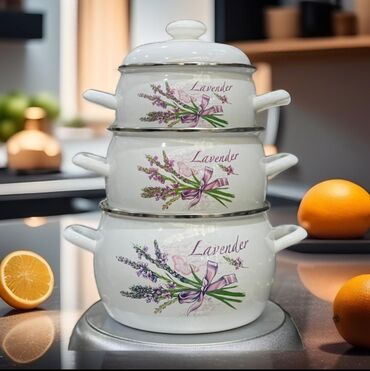 Tava-qazan dəstləri: Qazan, rəng - Ağ — 8