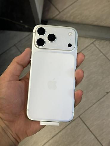 ayfon 13 pro: IPhone 17 Pro Max, Б/у, 512 ГБ, Белый, Коробка, 92 % — 2