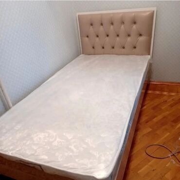 Кровати на заказ: Односпальная кровать, Без подьемного механизма, Бесплатный матрас, Без выдвижных ящиков, Азербайджан