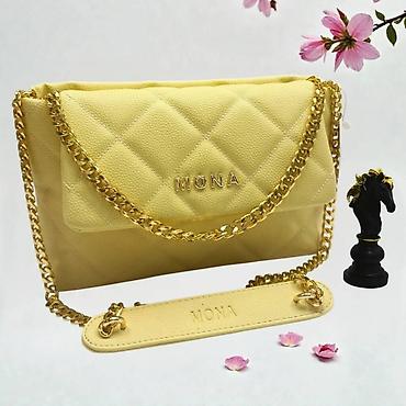 mona torbe prodaja: Torba MONA – elegantna ženska crossbody/ramena torba sa zlatnim lancem — 7