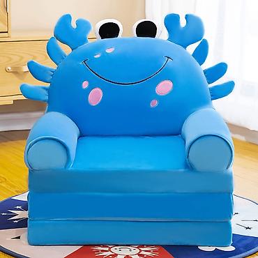 kapiti: Foteljica za decu BLUE CRAB B47-130 – plava Vesela i funkcionalna — 1