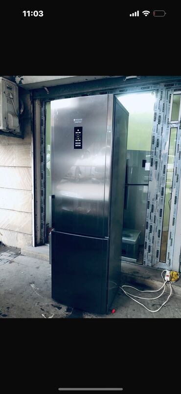 ariston satis: Б/у 2 двери Холодильник Продажа, цвет - Серебристый