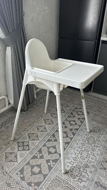 глад: Детский стульчик от IKEA для кормления с большим съемным столиком. - — 2