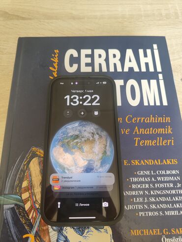 5 barmaq: IPhone 15 Pro, 128 GB, Natural Titanium, Simsiz şarj, Barmaq izi, Face ID