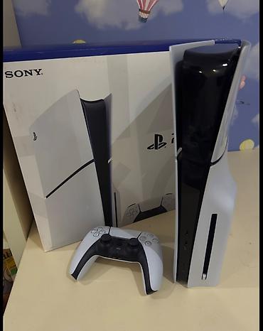 playstation 9: PlayStation 5 Slim 1tb İdeal vəziyyətdə konsol satılır. 4 ay bunan — 1