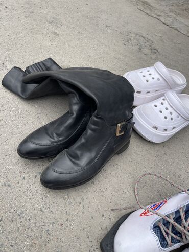 обувь 34 размер: Сапоги, 36, цвет - Черный