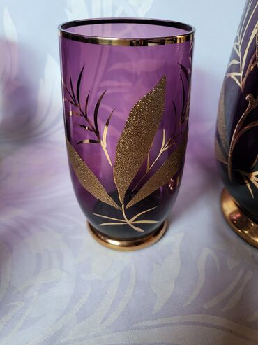 Kuhinjski setovi: Bohemijin servis za vino itd,iz 1950ih.,kristalno staklo. Bohemijin — 14