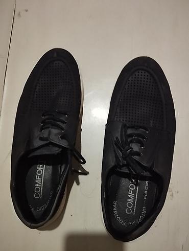 qara mokasinlər: Kişi ayaqqabısı – “Comfort Footwear” - Rəng: qara (ağ, yastı altlıq) — 3