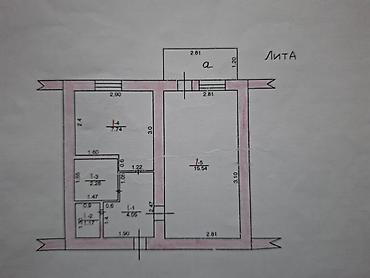Батирлерди сатуу: 1 бөлмө, 32 м², Аламедин-1 мкр Жеке план, 5 кабат, Косметикалык оңдоо — 9