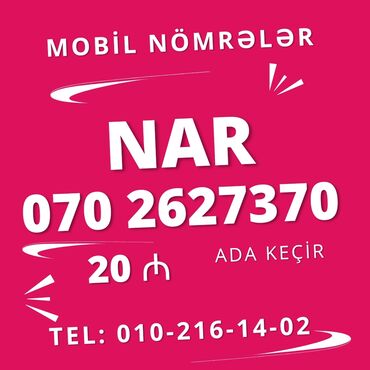 070 nar nomreler: Yeni