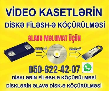 online part time iş bakı 28 may: Videokasetlərin disqə flaşkarta köçürülməsi kasetlərin bərpası video — 3