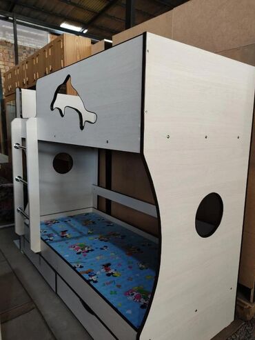 Детские односпальные кровати: Детская односпальная кровать, Новый, Для девочки, Для мальчика, С матрасом, ДСП, Бесплатная доставка — 3