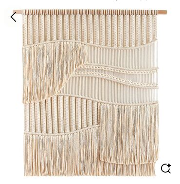 Панно: Макраме-панно и декоративные листья для интерьера. - Ручное плетение — 3